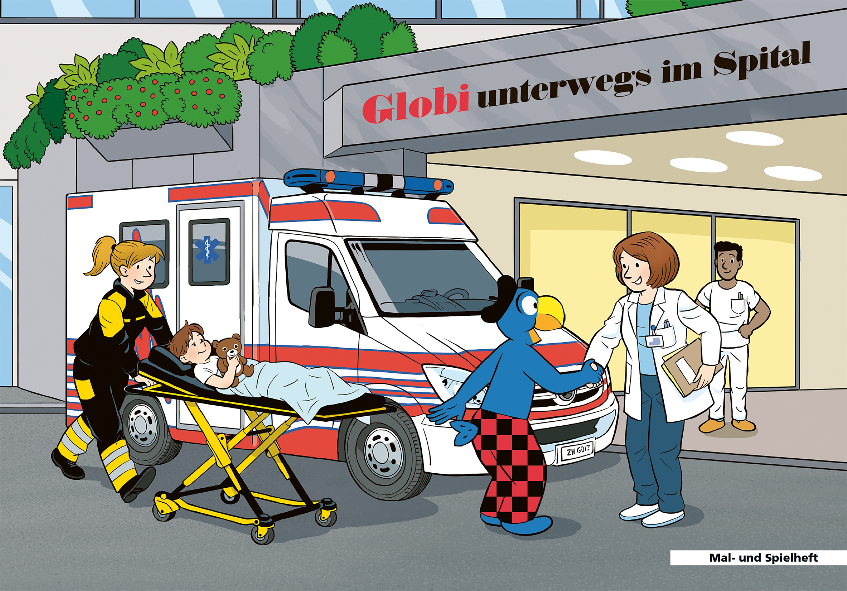 Globi im Spital