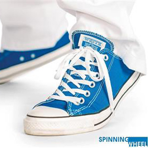 Spinning Wheel – White & Blue